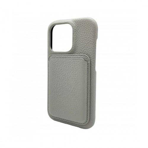 iLera NAPA leather Case 1.0 for iPhone 15 Pro Max, Lonic Grey + Wallet